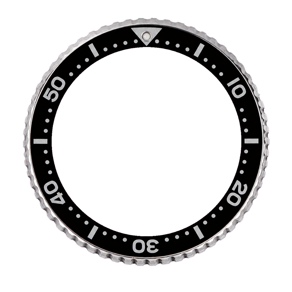 Lucius Atelier SKX007 Original Bezel & Insert - Black — Bezel Ring
