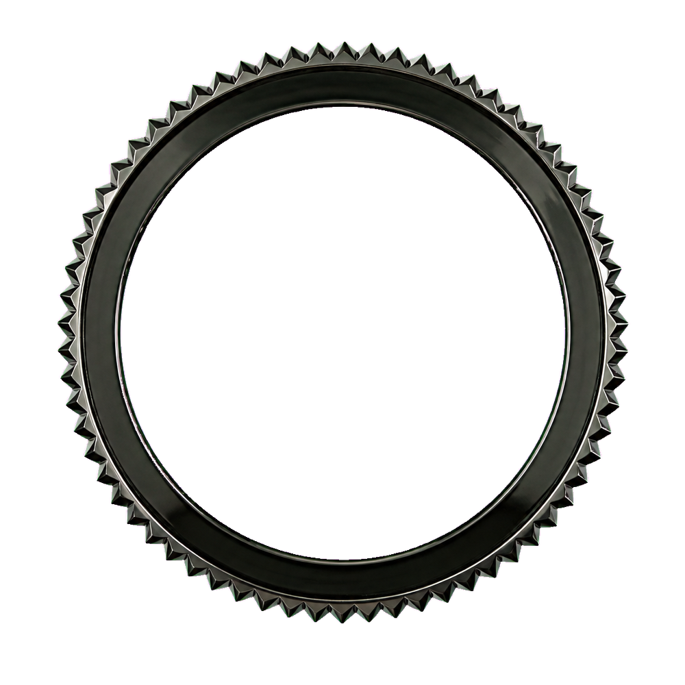 Lucius Atelier SKX013 The Coin Edge Bezel - Polished (DLC BLACK EDITION) — Bezel Ring