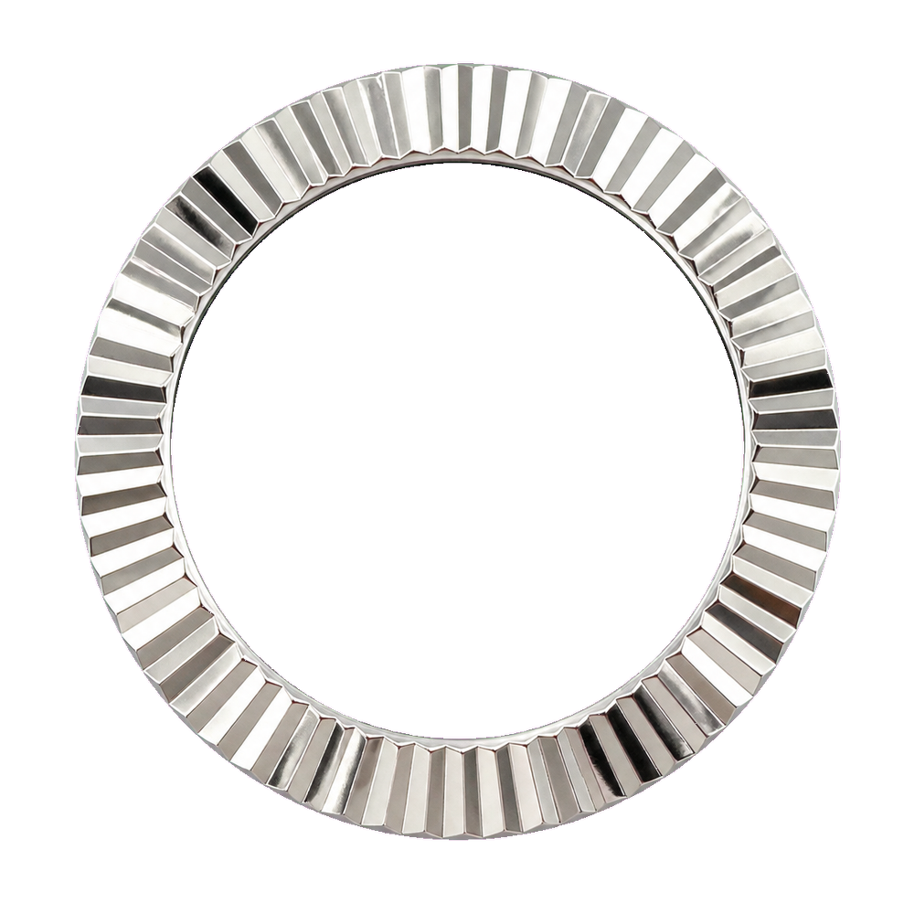 Lucius Atelier SKX013 The Fluted Bezel - Silver Mirror Polished — Bezel Ring