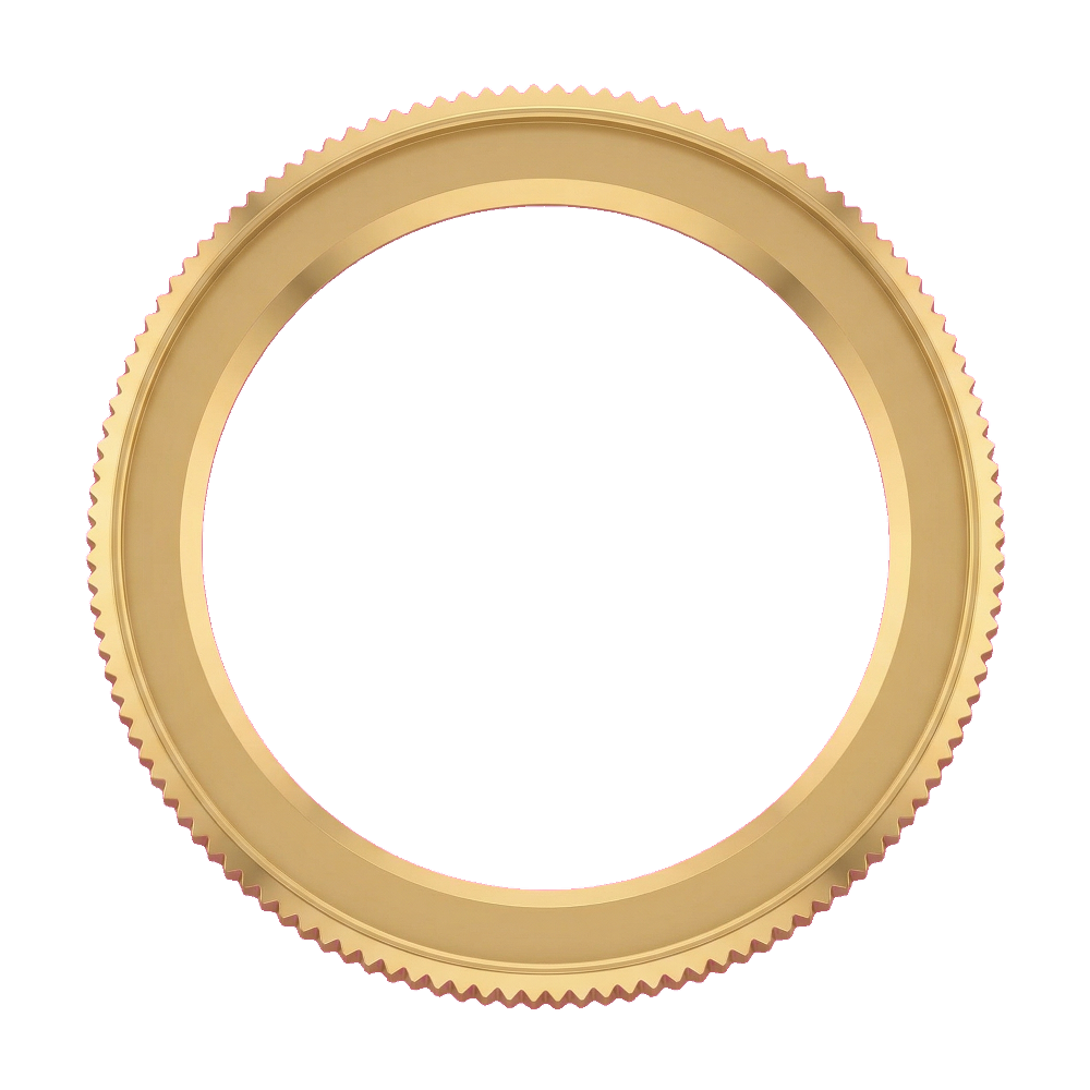 Namoki SKX007/SRPD Coin Edge Bezel: Polished Gold Finish — Bezel Ring