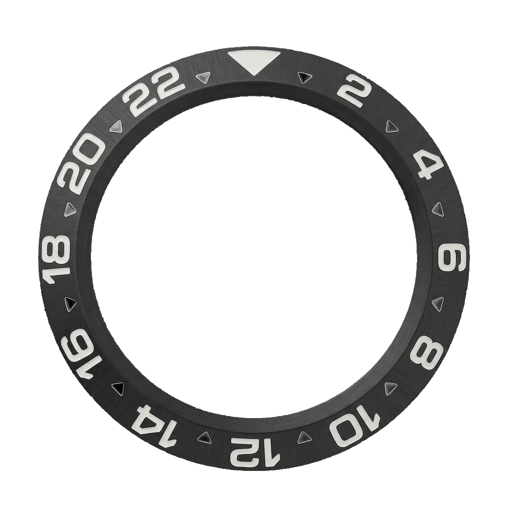 Namoki SKX007/SRPD GMT Bezel: Black Finish — Bezel Ring