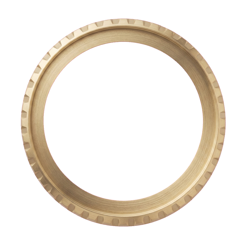Namoki SKX007/SRPD LX Bezel: Brushed Gold Finish — Bezel Ring