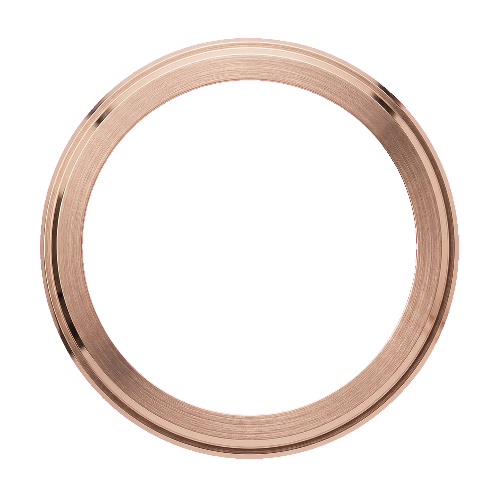 Namoki SKX007/SRPD Stepped Pilot Bezel: Rose Gold Finish — Bezel Ring