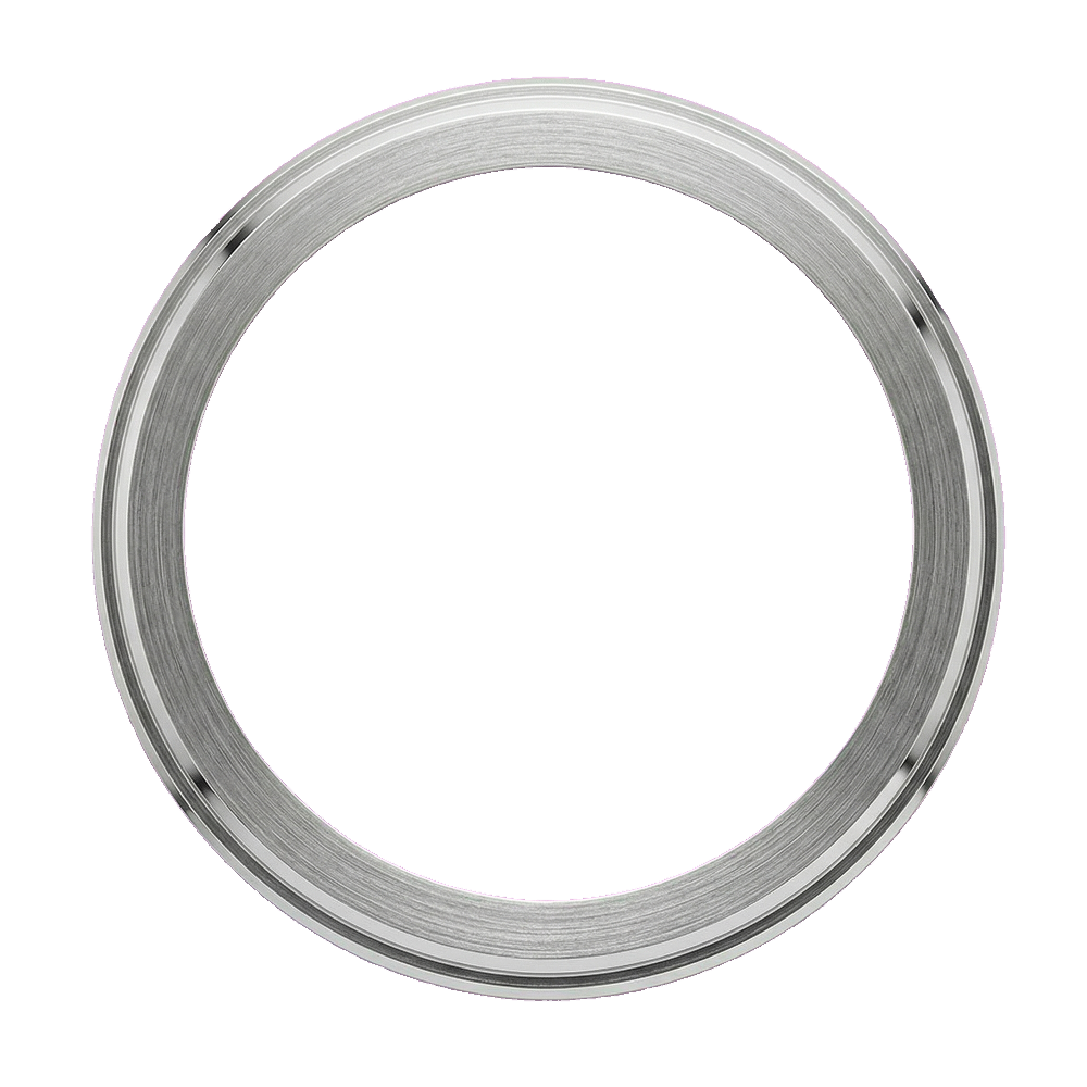 Namoki SKX007/SRPD Stepped Pilot Bezel: Steel Finish — Bezel Ring