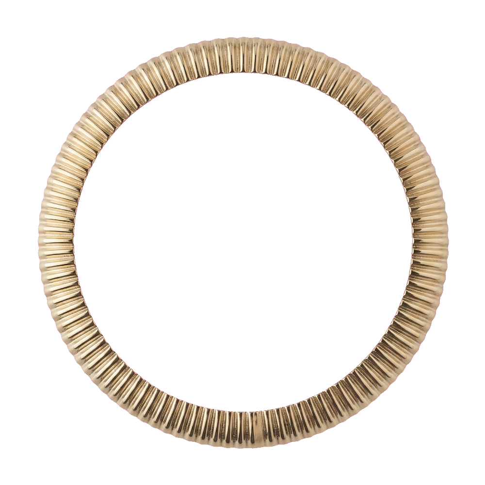 Namoki SRPE Coil Bezel: Gold Finish — Bezel Ring