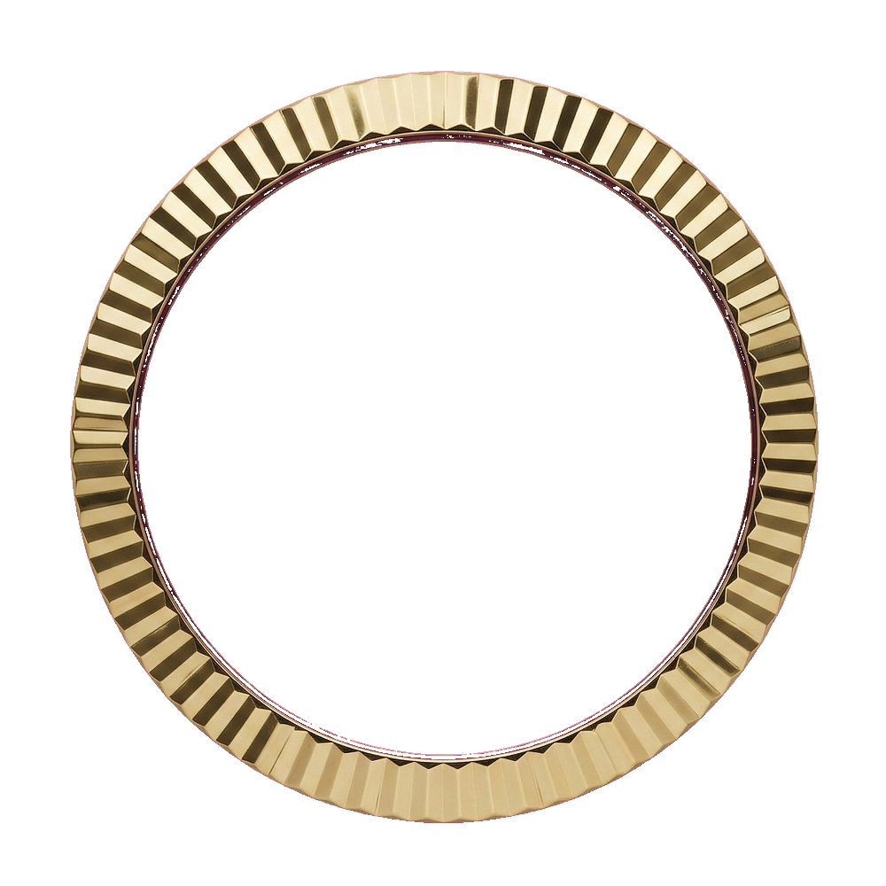 Namoki SRPE Fluted Bezel: Gold Finish — Bezel Ring