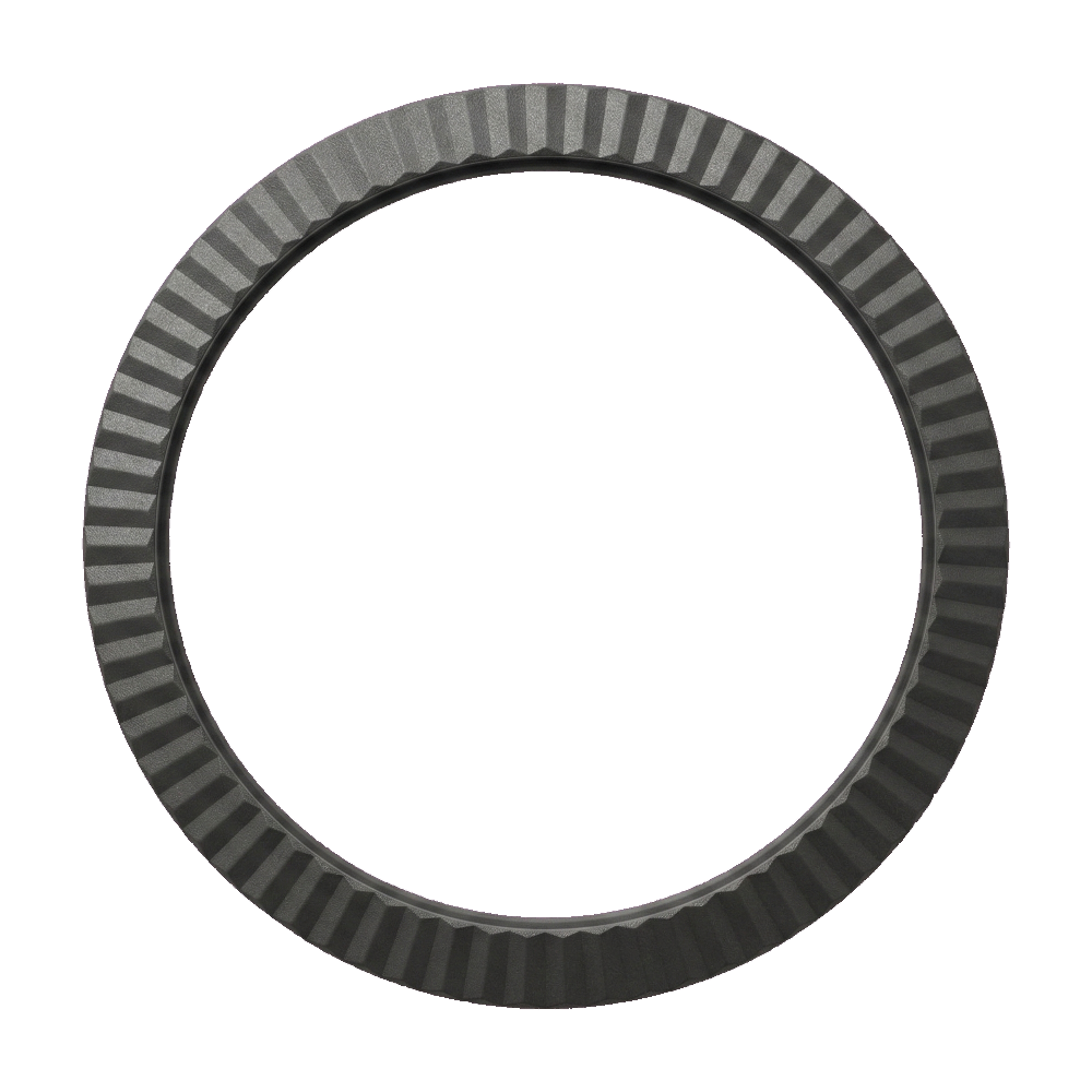 Namoki SRPE Fluted Bezel: PVD Black Finish — Bezel Ring