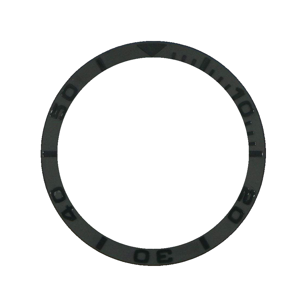 Lucius Atelier SKX007 Ceramic Bezel Insert (Slope) - Yacht Master Black — Bezel Insert