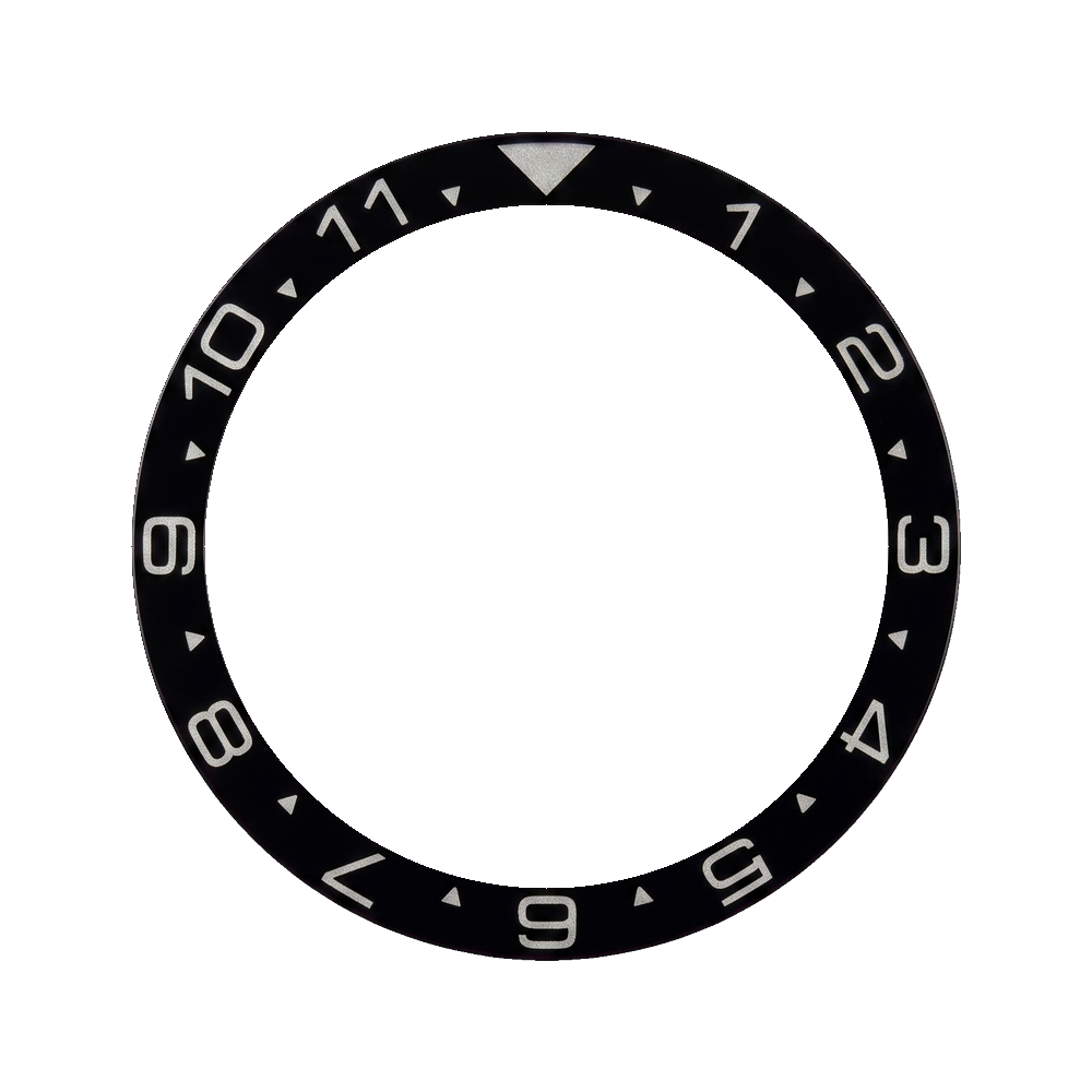 Lucius Atelier SKX013 Lumed Sapphire Bezel Insert (Flat) - BGW9 - Black Submariner — Bezel Insert