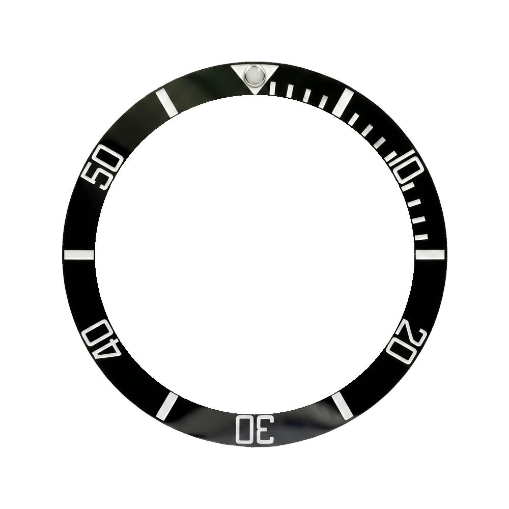 Lucius Atelier SKX013 Ceramic Bezel Insert (Slope) - Submariner Black — Bezel Insert