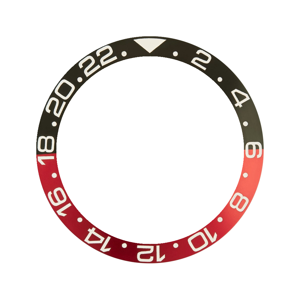 Namoki SKX007/SRPD Aluminium Bezel Insert: GMT style Red/Black (Coke) — Bezel Insert