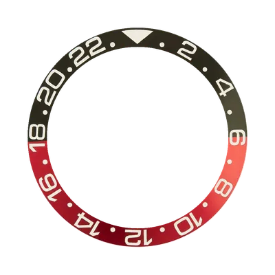 SKX007/SRPD Aluminium Bezel Insert: GMT style Red/Black (Coke)