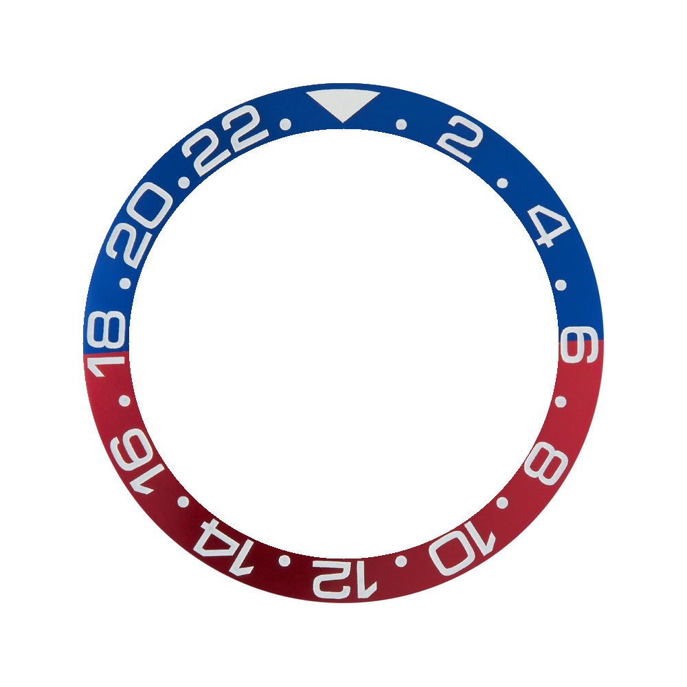 Namoki SKX007/SRPD Aluminium Bezel Insert: GMT style Red/Blue (Pepsi) — Bezel Insert