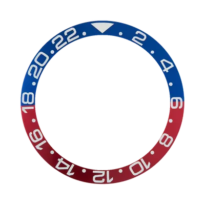SKX007/SRPD Aluminium Bezel Insert: GMT style Red/Blue (Pepsi)