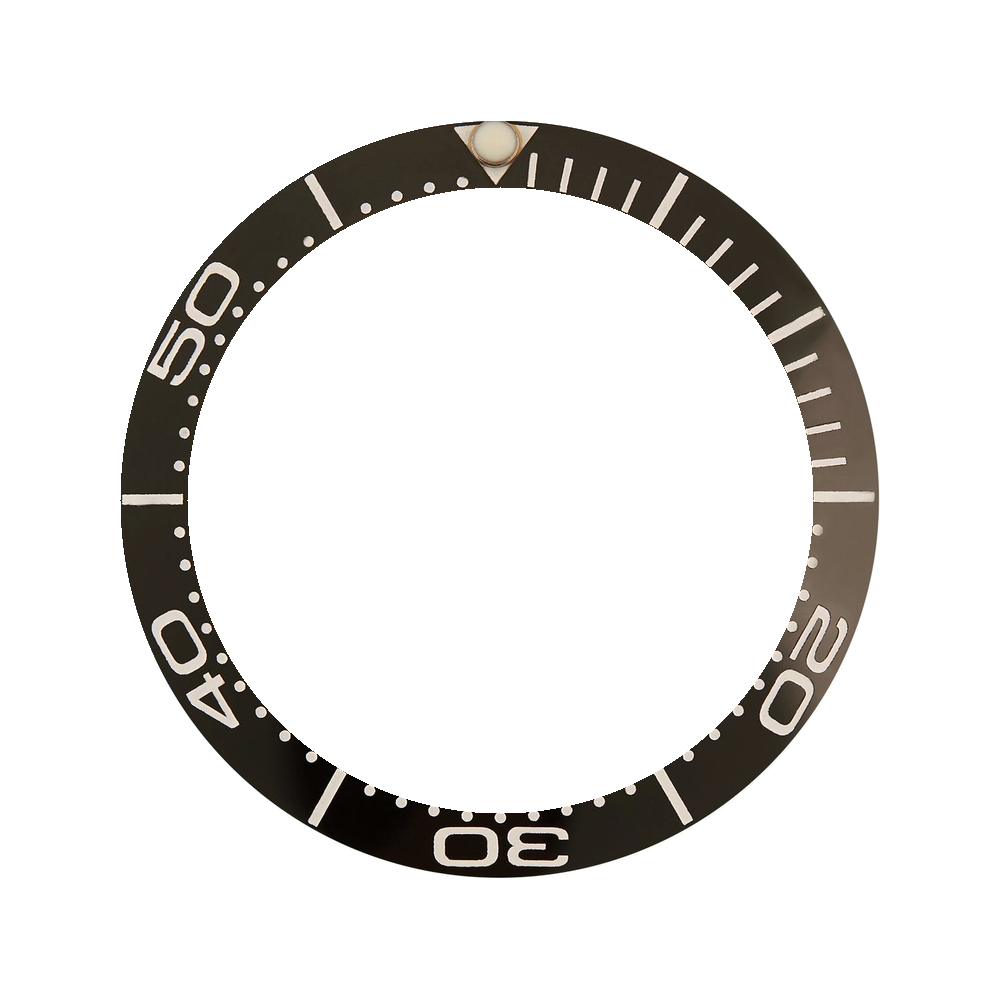 Namoki SKX007/SRPD Ceramic Bezel Insert: SMP style Black/White — Bezel Insert