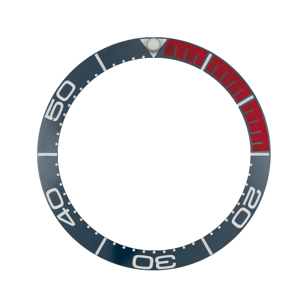 Namoki SKX007/SRPD Ceramic Bezel Insert: SMP style Blue/Red — Bezel Insert