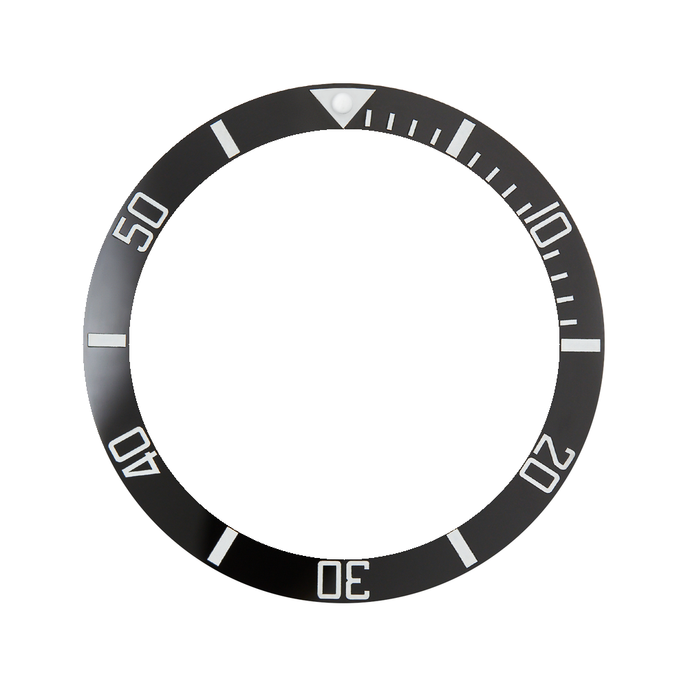 Namoki SKX007/SRPD Ceramic Bezel Insert: Sub style Black/White — Bezel Insert