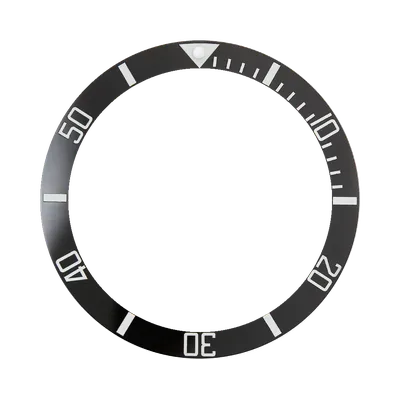 SKX007/SRPD Ceramic Bezel Insert: Sub style Black/White