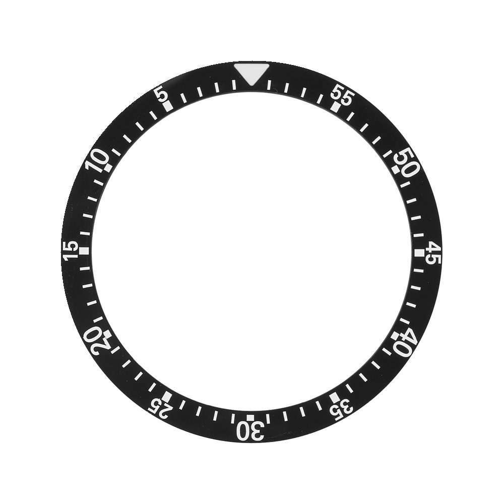 Namoki SKX007/SRPD Ceramic Bezel Insert: 104 Countdown Style Black — Bezel Insert