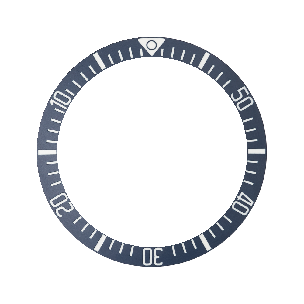 Namoki SKX007/SRPD Lumed Ceramic Bezel Insert: Countdown Style Matte Blue — Bezel Insert