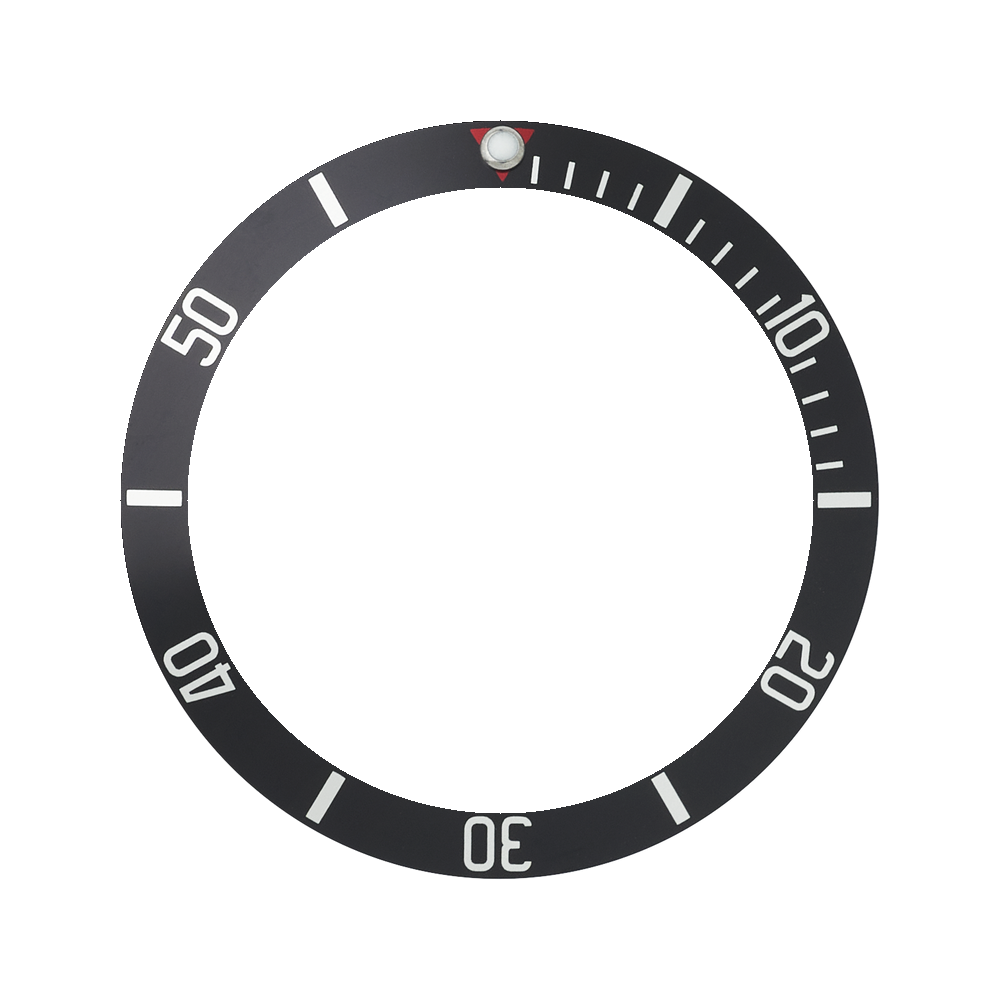 Namoki SKX007/SRPD Aluminium Bezel Insert: BB style Black/White — Bezel Insert