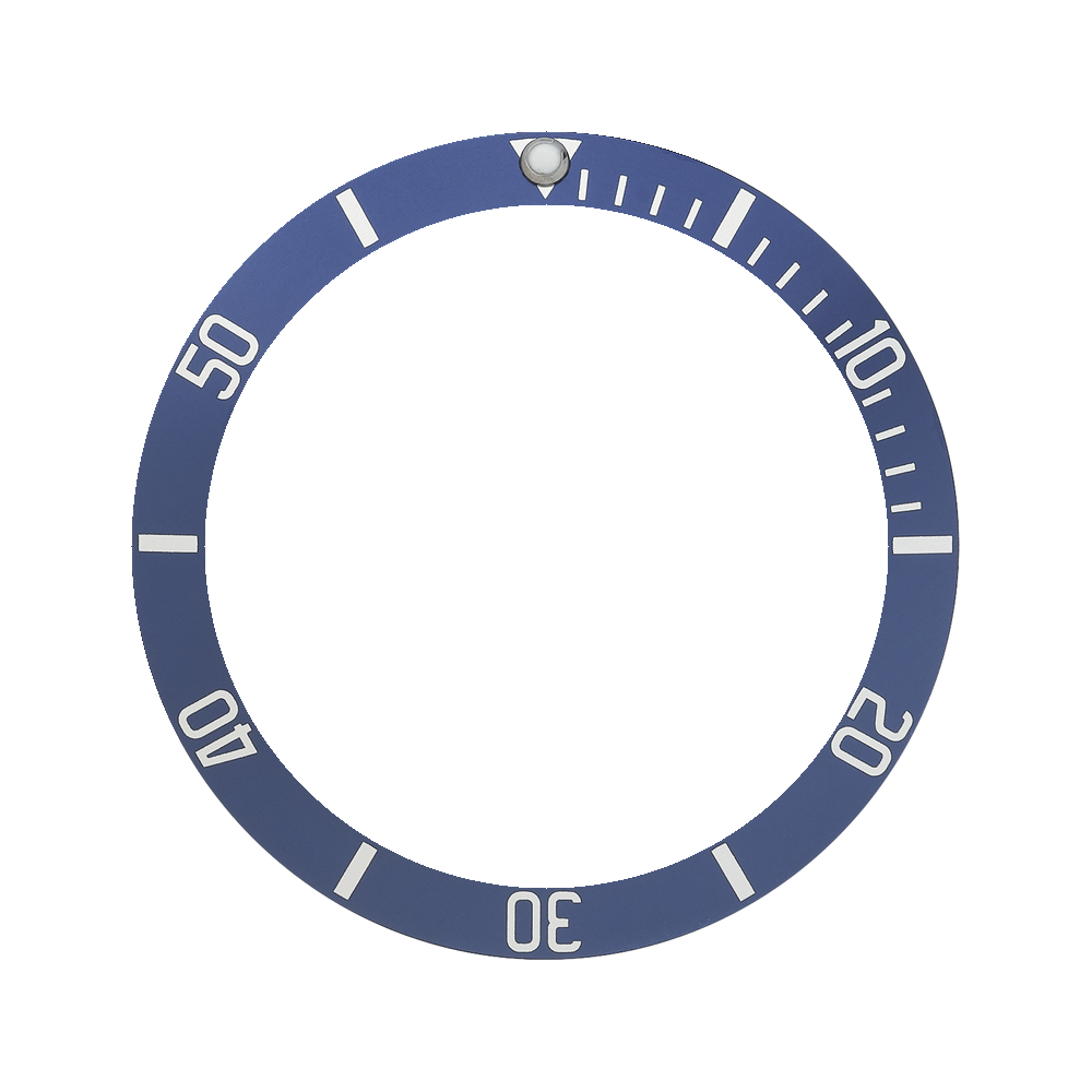Namoki SKX007/SRPD Aluminium Bezel Insert: BB style Blue/White — Bezel Insert