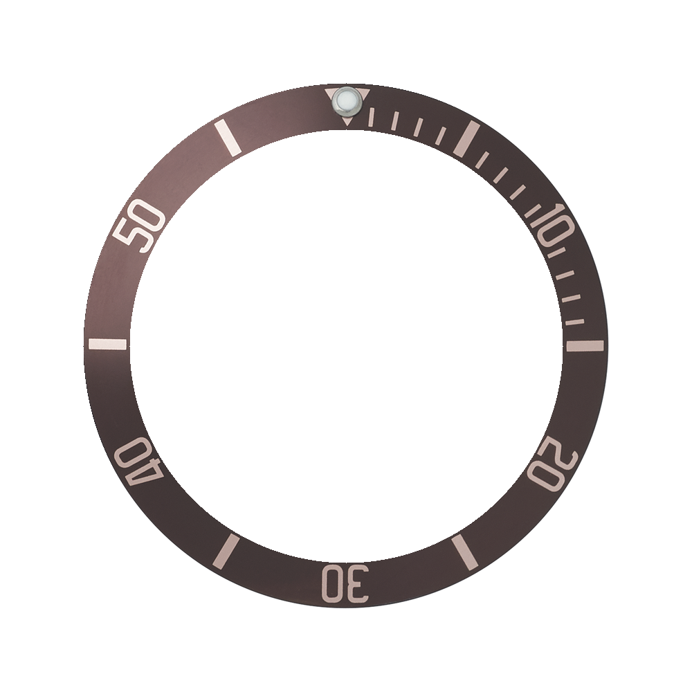 Namoki SKX007/SRPD Aluminium Bezel Insert: BB style Brown — Bezel Insert