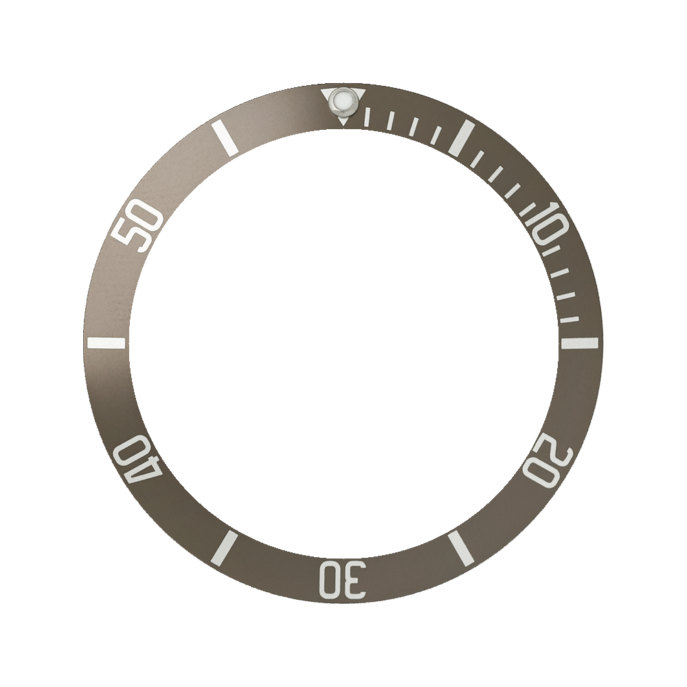 Namoki SKX007/SRPD Aluminium Bezel Insert: BB style Taupe — Bezel Insert