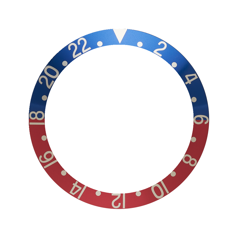 Namoki SKX007/SRPD Aluminium Bezel Insert: GMT Style Pepsi — Bezel Insert