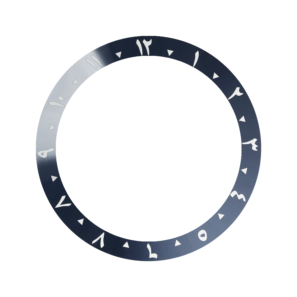 Namoki SKX007/SRPD Ceramic Bezel Insert: Arabic style Aegean Blue — Bezel Insert