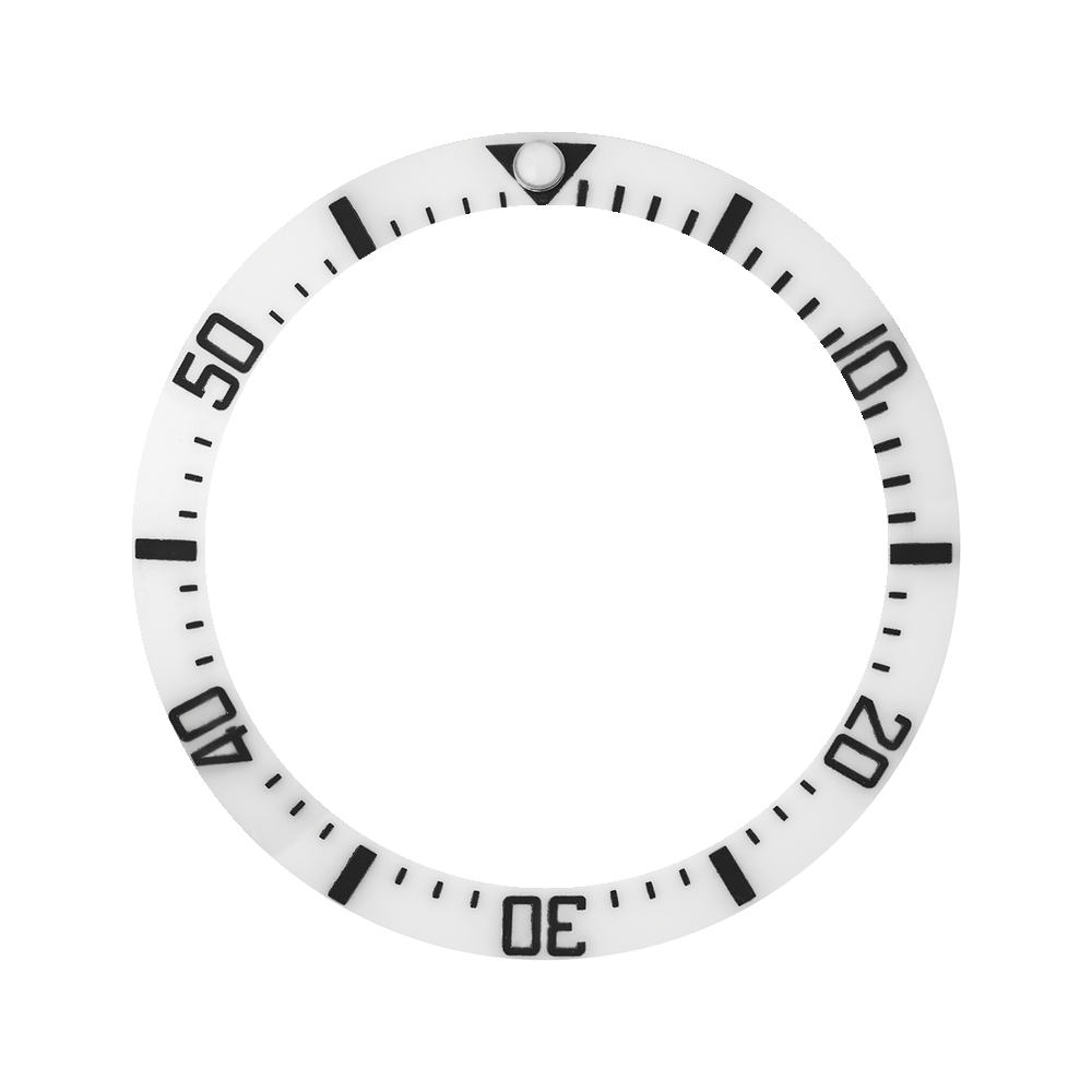 Namoki SKX007/SRPD Ceramic Bezel Insert: DSSD style White/Black — Bezel Insert