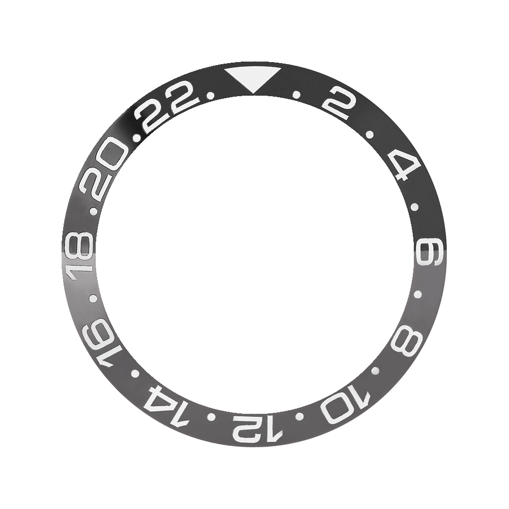 Namoki SKX007/SRPD Ceramic Bezel Insert: GMT Style Bruce Wayne — Bezel Insert