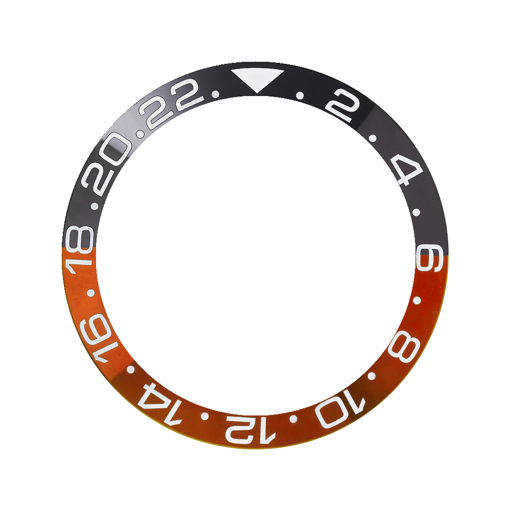 Namoki SKX007/SRPD Ceramic Bezel Insert: GMT style Red/Black (Coke) — Bezel Insert