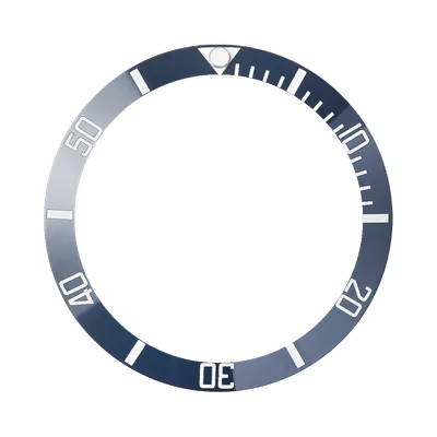 SKX007/SRPD Ceramic Bezel Insert: Sub style Aegean Blue