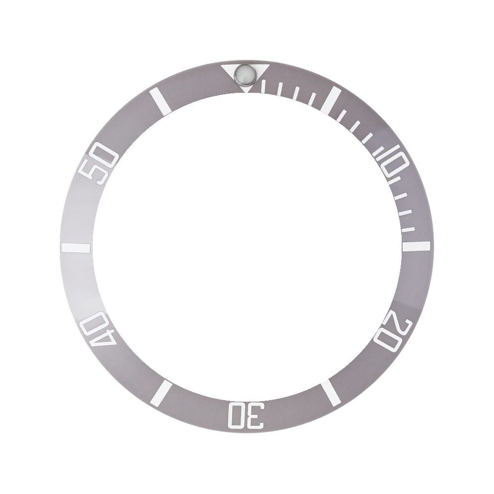 Namoki SKX007/SRPD Ceramic Bezel Insert: Sub style Grey/White — Bezel Insert