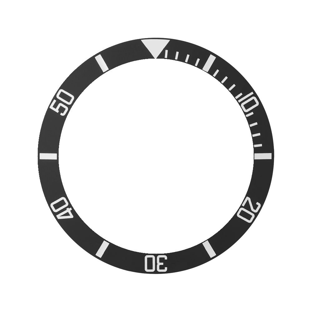 Namoki SKX007/SRPD Ceramic Bezel Insert: Sub style Sandblasted — Bezel Insert