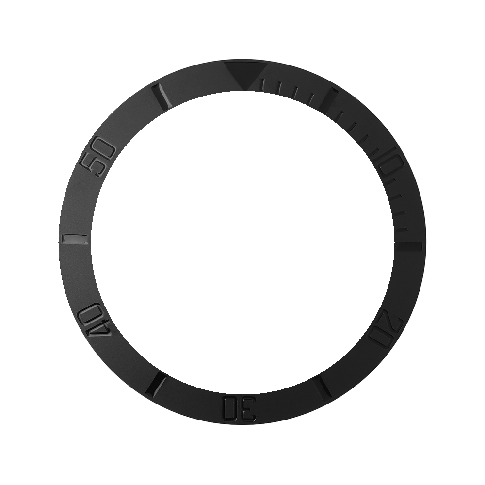 Namoki SKX007/SRPD Ceramic Bezel Insert: Sub style Stealth Mk2 — Bezel Insert