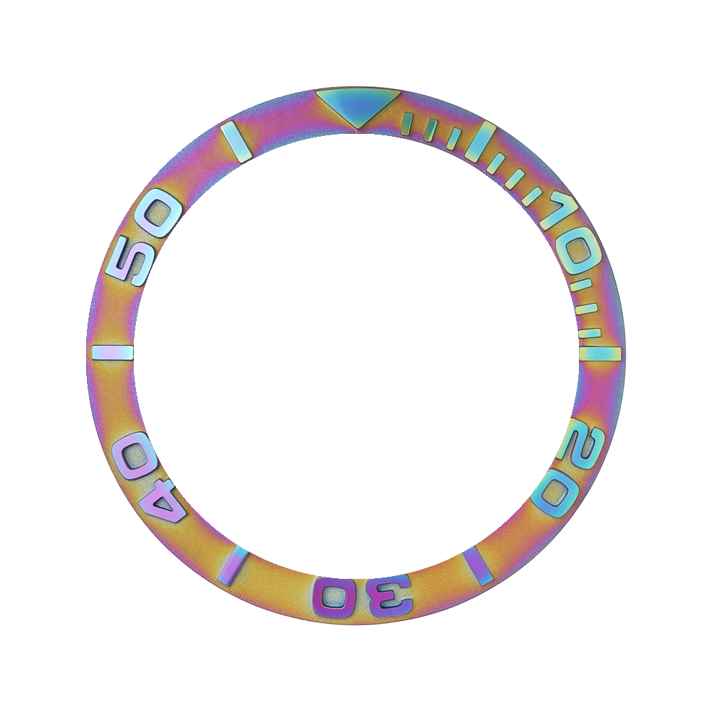 Namoki SKX007/SRPD Ceramic Bezel Insert: YM style Rainbow — Bezel Insert