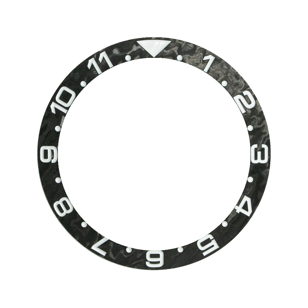 Namoki SKX007/SRPD Forged Carbon Bezel Insert: DT Style — Bezel Insert