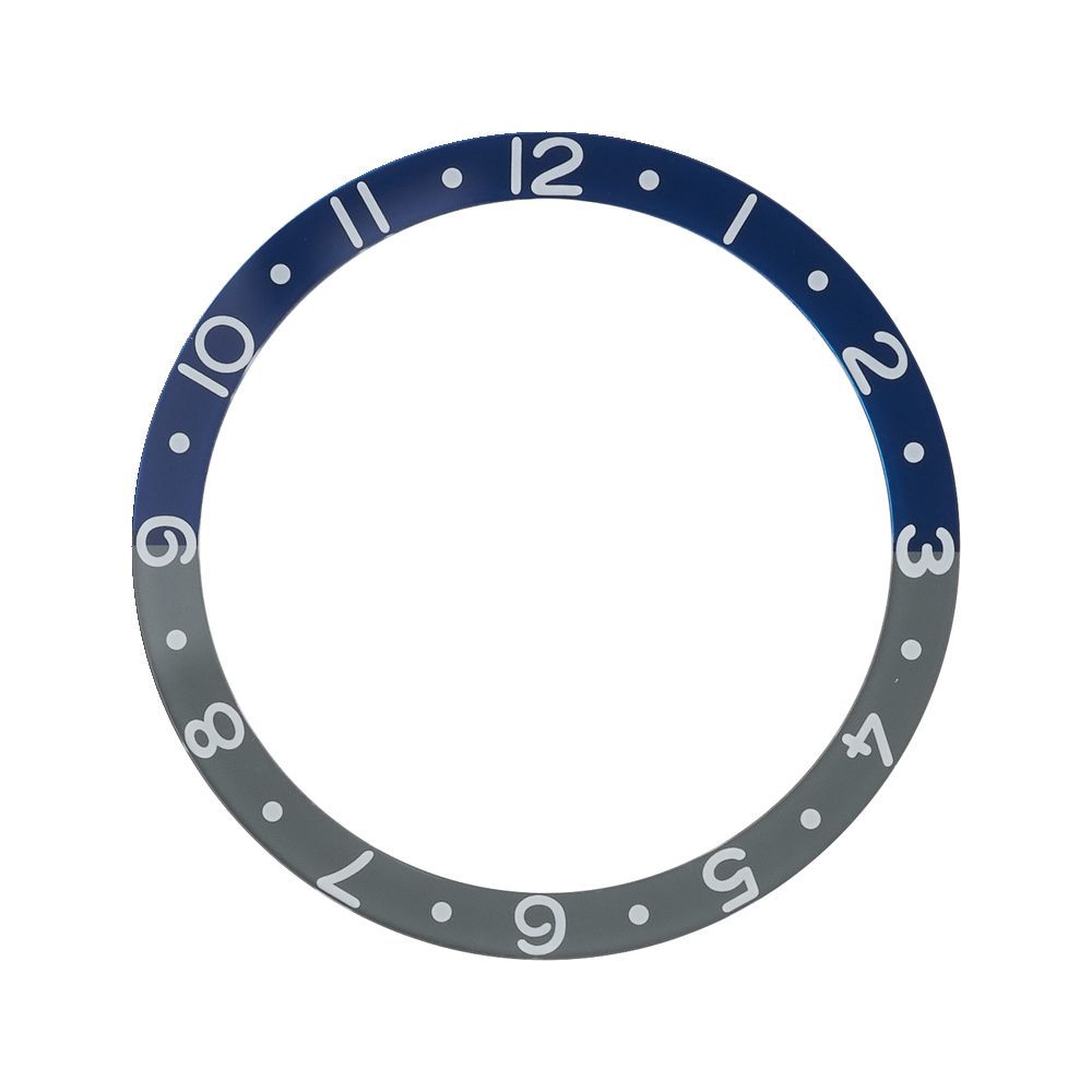 Namoki SKX007/SRPD Glass Bezel Insert: Dual Time Style Batman — Bezel Insert