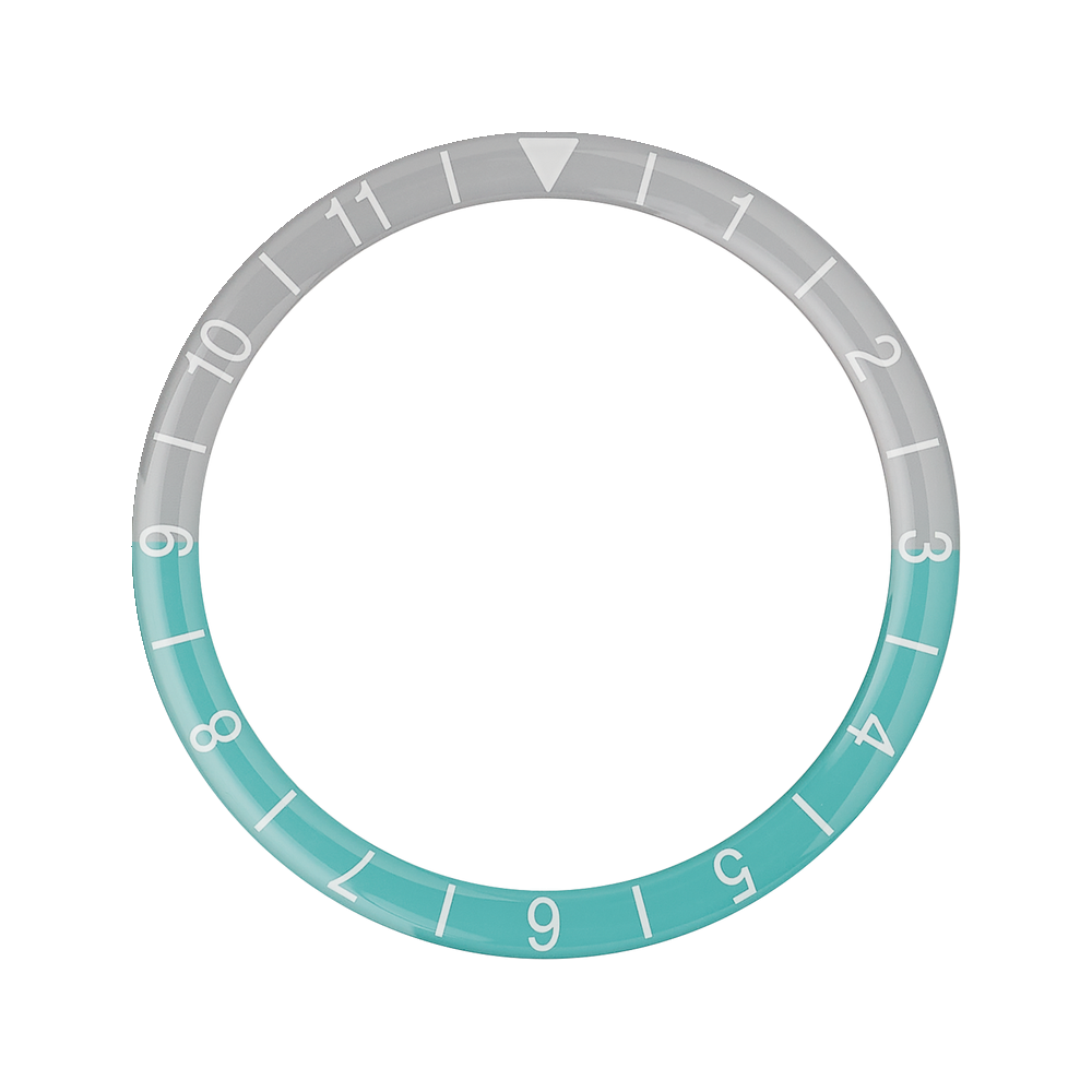 Namoki SKX007/SRPD Glass Bezel Insert: Dual Time Style Petronas — Bezel Insert