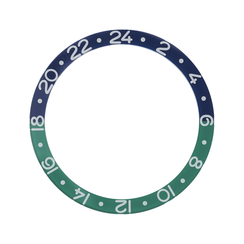 Namoki SKX007/SRPD Glass Bezel Insert: GMT Style Seafoam — Bezel Insert