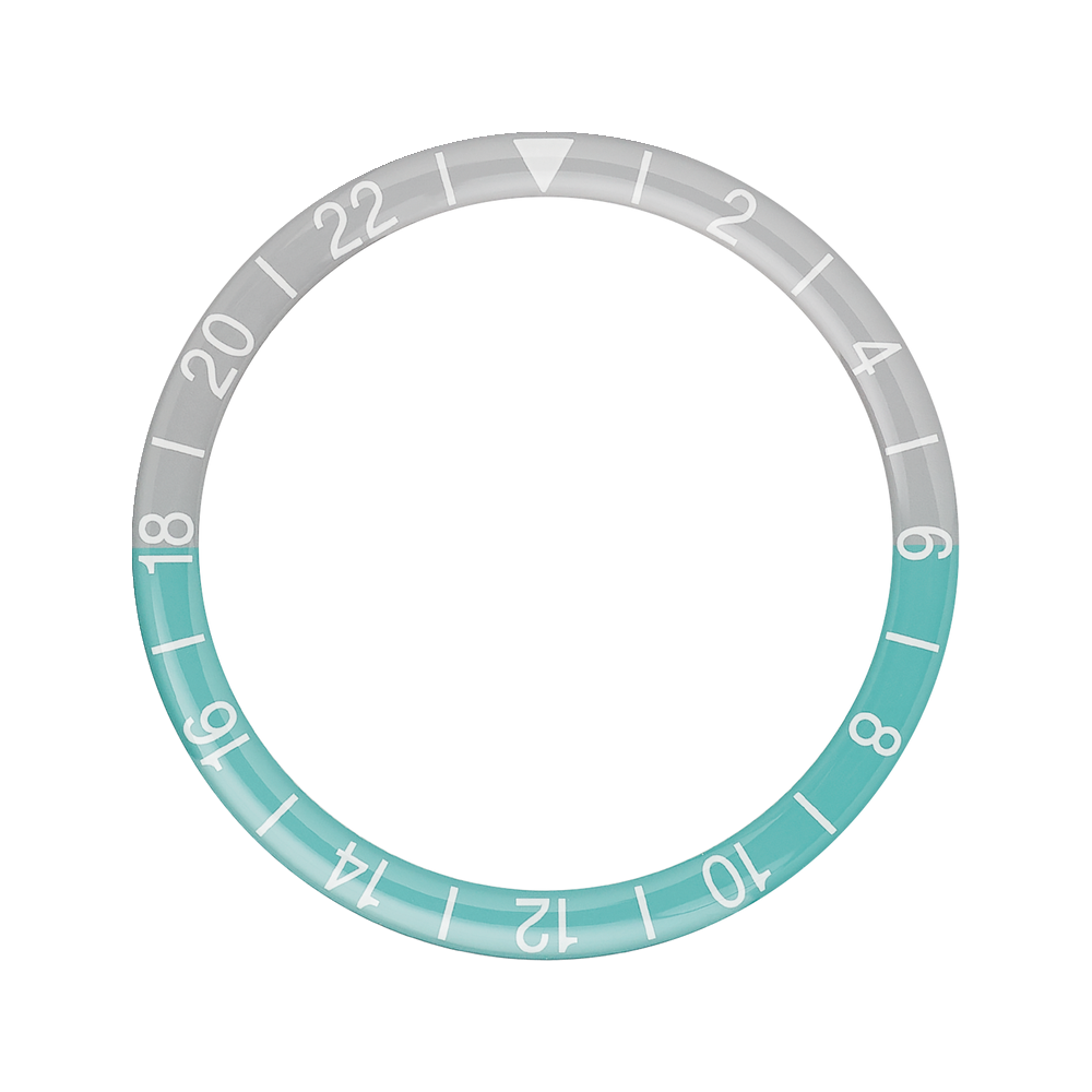 Namoki SKX007/SRPD Glass Bezel Insert: GMT Style Petronas — Bezel Insert