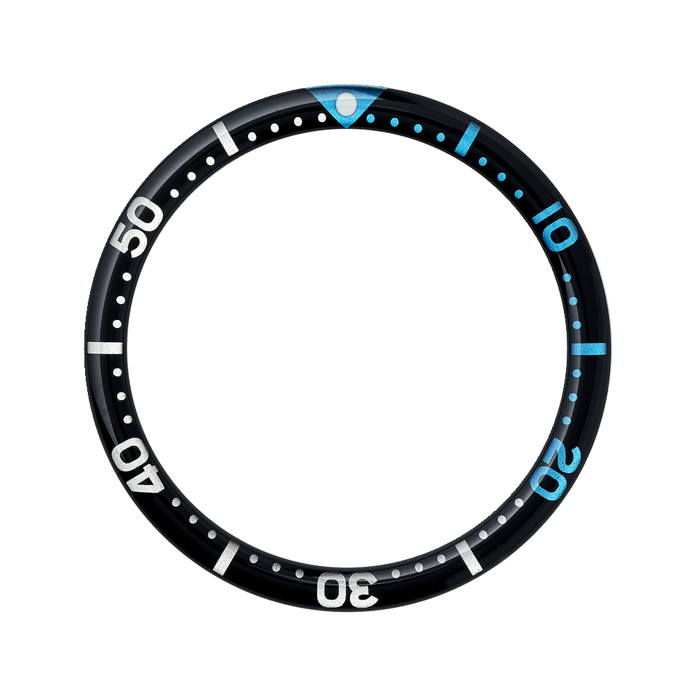 Namoki SKX007/SRPD Glass Bezel Insert: Seiko Style Blue — Bezel Insert