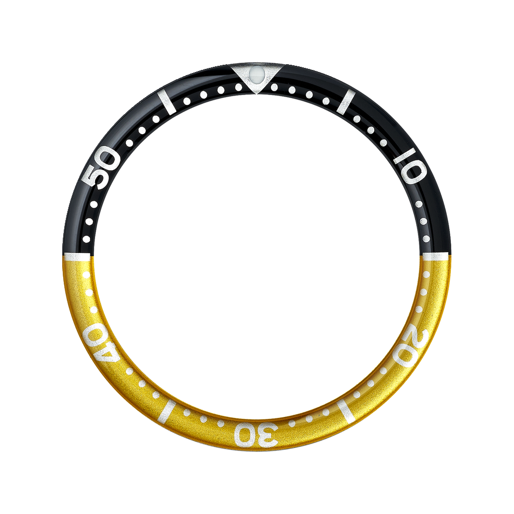 Namoki SKX007/SRPD Glass Bezel Insert: Seiko Style Bumblebee — Bezel Insert