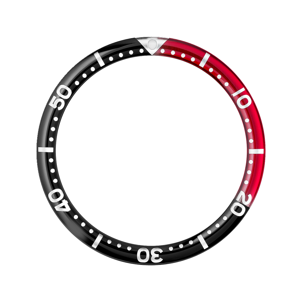 Namoki SKX007/SRPD Glass Bezel Insert: Seiko Style Coke — Bezel Insert