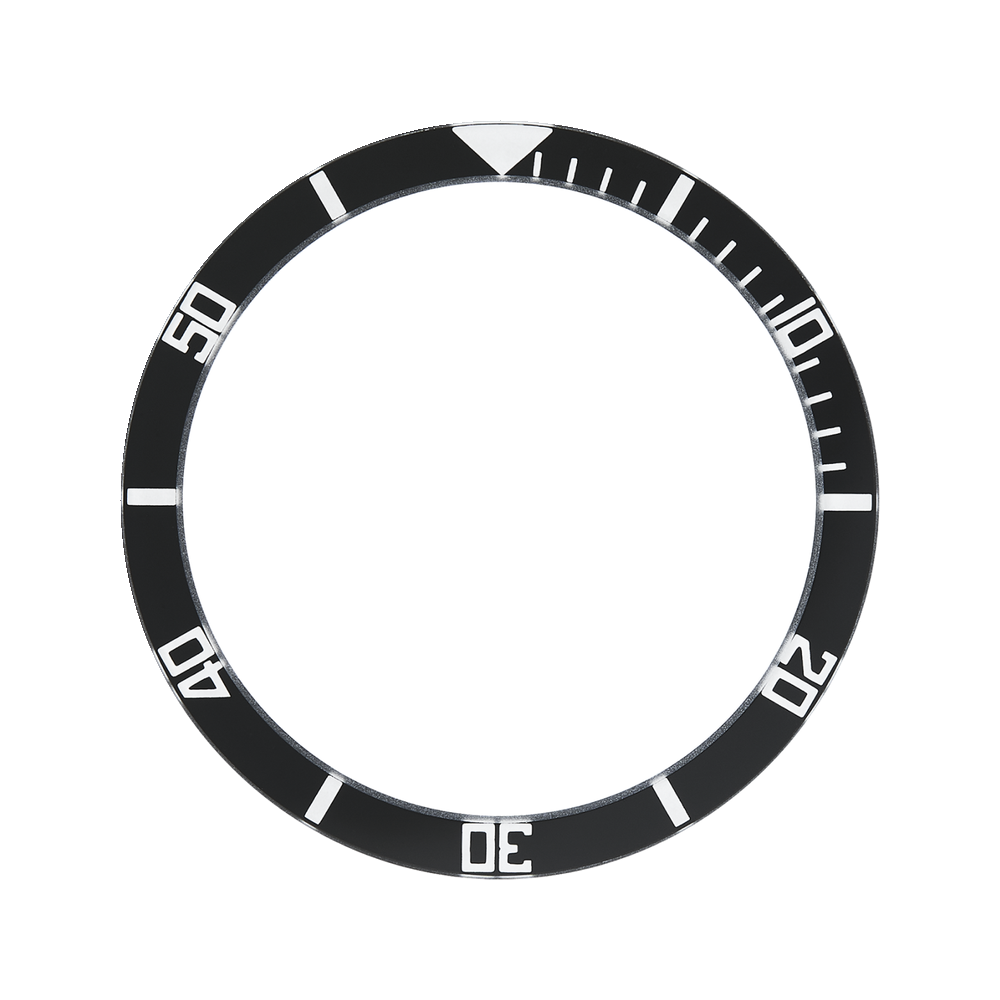 Namoki SKX007/SRPD Glass Bezel Insert: Sub Style Black/White — Bezel Insert