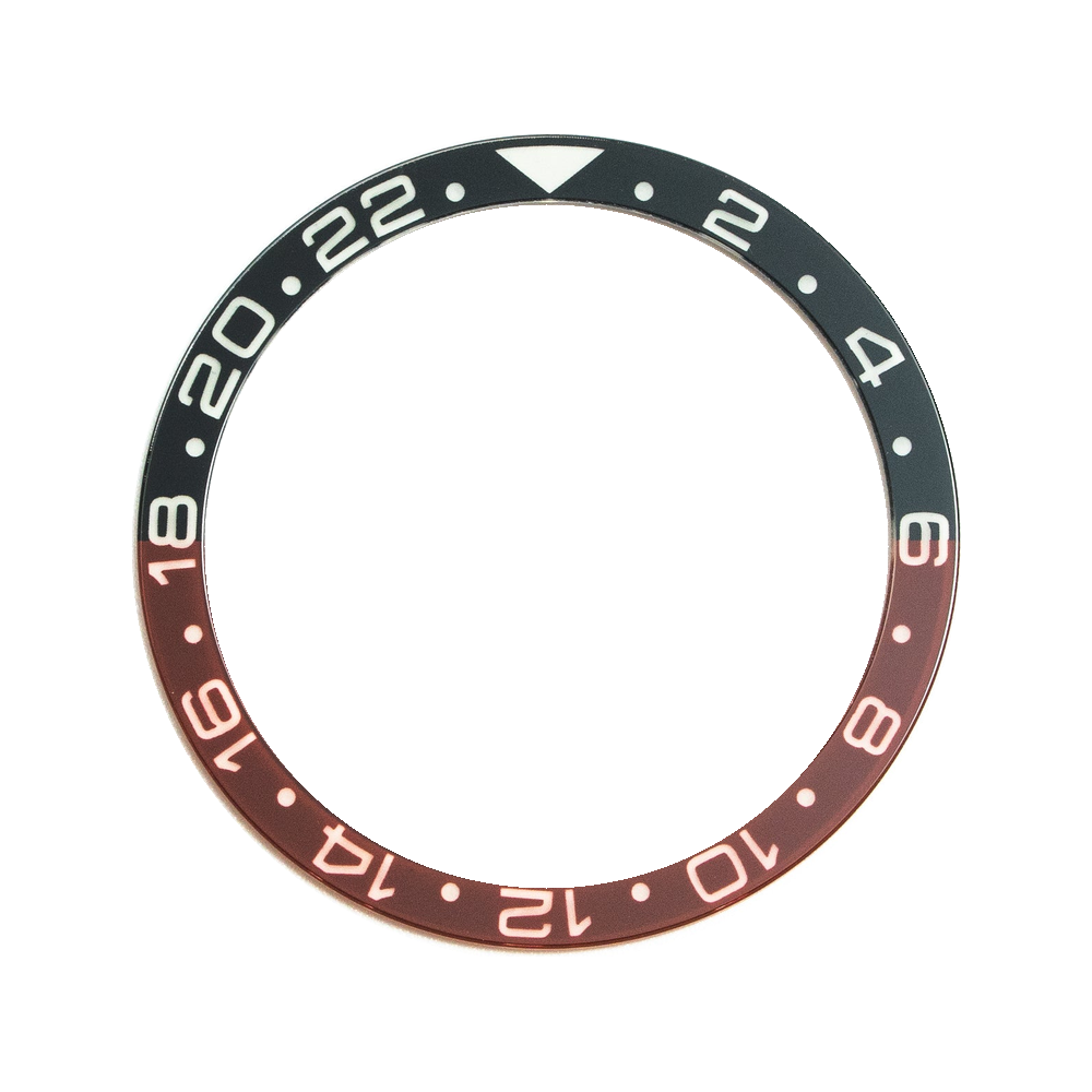 Namoki SKX007/SRPD Lumed Sapphire Bezel Insert: GMT Style Coke — Bezel Insert