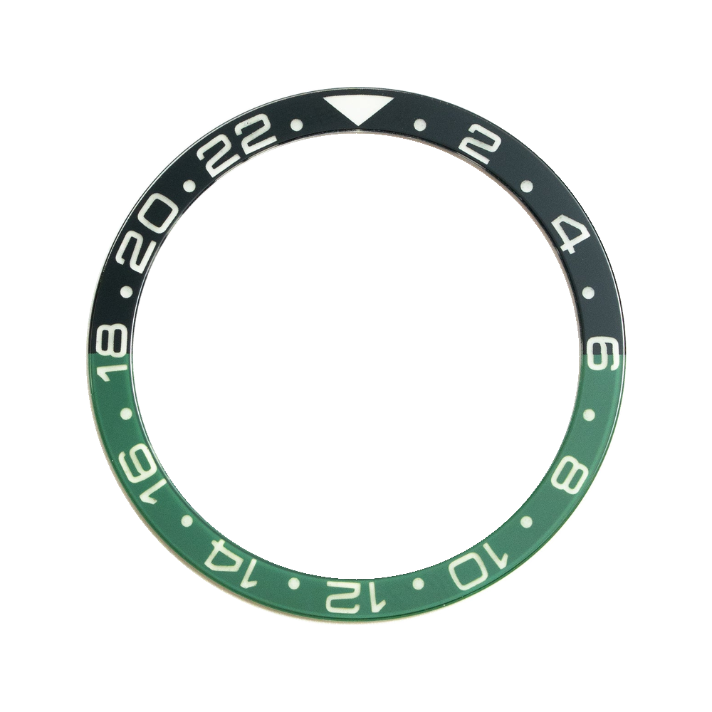 Namoki SKX007/SRPD Lumed Sapphire Bezel Insert: GMT Style Starbucks — Bezel Insert
