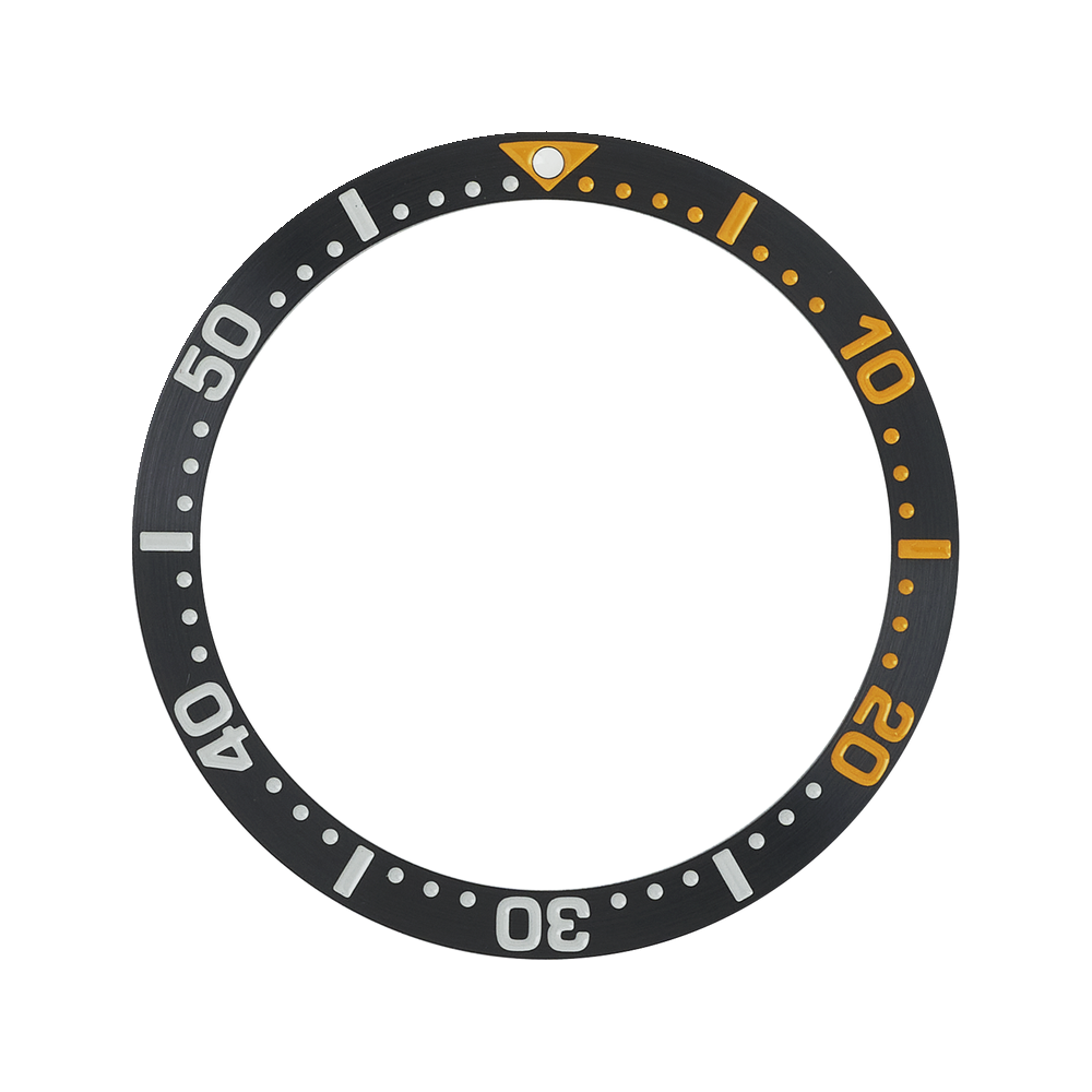 Namoki SKX007/SRPD Steel Bezel Insert: Black Series Style Orange — Bezel Insert